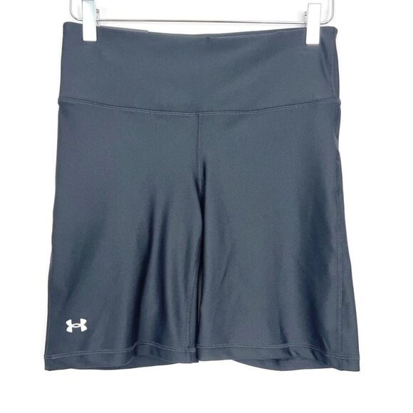 NWT Under Armour Bike Shorts Women's Medium Black High Rise Compression - Picture 14 of 15